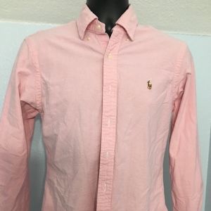 Ralph Lauren Pink Oxford 100% Cotton Medium